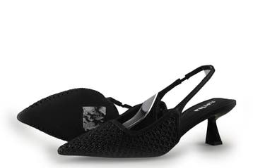 Sacha Slingbacks in maat 38 Zwart, Kleding | Dames, Schoenen, Verzenden, Zwart, Zo goed als nieuw, Sacha