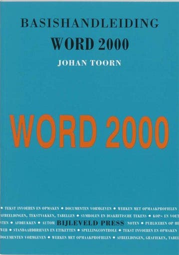 Basishandleiding Word 2000 - Toorn, Boeken, Verzenden, Gelezen