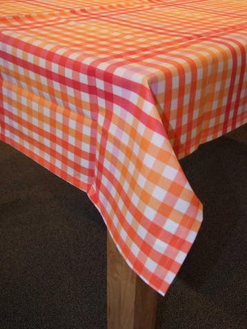Tafellaken Pichler Caro OR - 135 x 170 cm - ruitjespatroon, Ophalen of Verzenden, Nieuw, Rechthoek, Binnen
