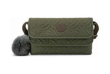 Kipling Schoudertas Groen, Verzenden, Zo goed als nieuw, Groen
