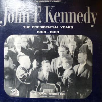 LP gebruikt - John F. Kennedy - The Presidential Years 19..., Cd's en Dvd's, Vinyl | Overige Vinyl, Verzenden, Zo goed als nieuw