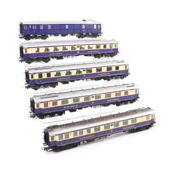 Liliput H0 - Modeltrein personenwagen (5) - Vijf Rheingold, Nieuw