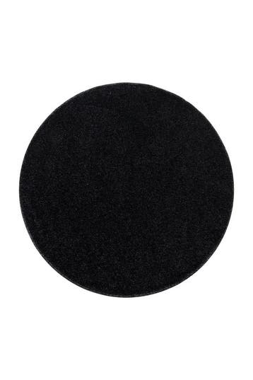 Rond Vloerkleed | Ata | Effen | Antraciet | 120x120 cm, Verzenden, Nieuw