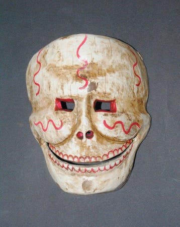 Oudere masker, doodshoofd, Skull, Citipati, originele, Antiek en Kunst
