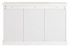Dressoir 120 cm met Glazen Deuren & Lades – Wit MDF, Verzenden, Nieuw