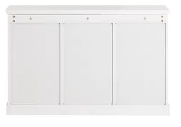 Dressoir 120 cm met Glazen Deuren & Lades – Wit MDF, Verzenden, Nieuw