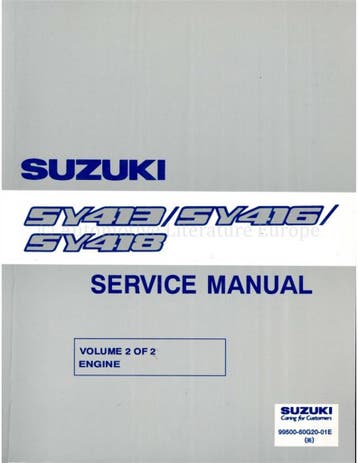 2000 SUZUKI BALENO WERKPLAATSHANDBOEK ENGELS (3 BOEKEN)