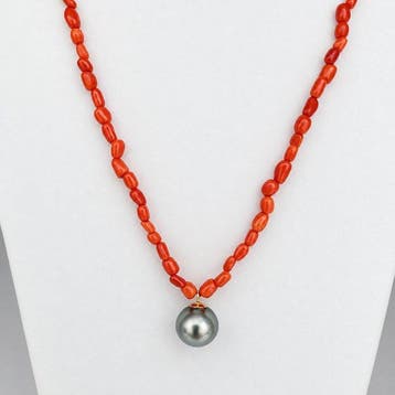 Zonder minimumprijs - Ketting met hanger - 18 karaat Geel