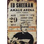 Wandbord - Ed Sheeran – Amalie Arena Florida 2017, Ophalen of Verzenden, Nieuw, Poster, Artwork of Schilderij