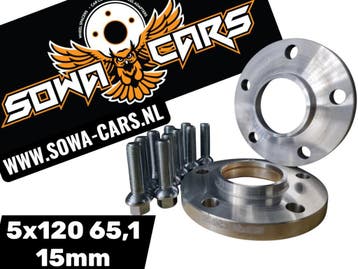 Spacers 5x120 65,1 VW T5 T6 T6i Spoorverbreders 15mm, Verzenden
