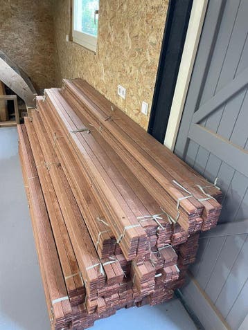 Hardhouten latten Perfect voor aftimmering prijs per 10stuks, Minder dan 25 mm, Nieuw, Ophalen of Verzenden, 200 tot 250 cm