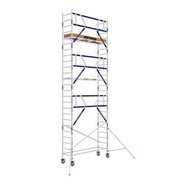 AGS Pro rolsteiger ASC 75 x 250 x 8,2wh enkelzijdig, Doe-het-zelf en Verbouw, Steigers, Verzenden, Nieuw, Rolsteiger of Kamersteiger