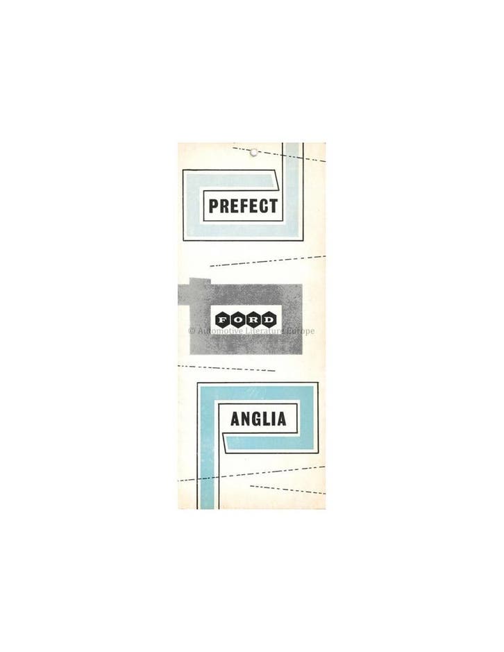 1958 FORD PREFECT & ANGLIA BROCHURE ENGELS, Boeken, Auto's | Folders en Tijdschriften, Ford