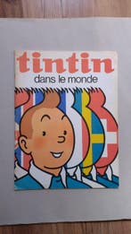 Tintin - Tintin dans le monde - 1 Album - Eerste druk - 1971, Boeken, Nieuw