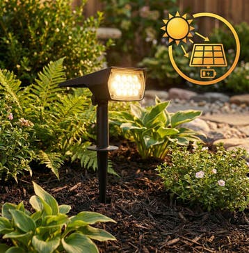 Solar Prikspot 2 watt met spies - 3000K Warm wit, Kunststof, Nieuw, Ophalen of Verzenden, Spots