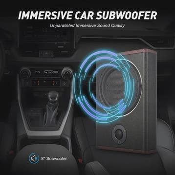 Compacte 8-Inch Auto Subwoofer met Ingebouwde Versterker - K, Verzenden, Nieuw