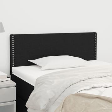 vidaXL Hoofdbord 90x5x78/88 cm stof zwart, Verzenden, Nieuw, Zwart, Stof