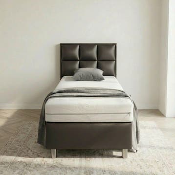 van Schaik 1 Pers. Boxspring Royal Deluxe Antraciet - 70 x 2, Nieuw