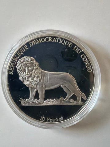 Congo. 10 Francs 2003 Bugatti Royale-Napoleon - 26g (.999), Postzegels en Munten