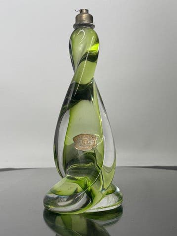 Val Saint Lambert - René Delvenne - Tafellamp - Kristal -
