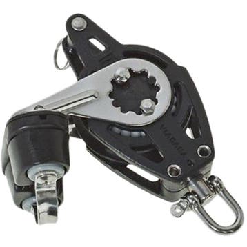 Viadana Carbo 57mm Blok met Hondsvot Wartel en Klem, Watersport en Boten, Ophalen of Verzenden, Nieuw