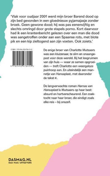 Harnas van Hansaplast 9789492478450 Charlotte Mutsaers, Verzenden, Gelezen, Charlotte Mutsaers