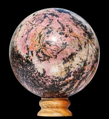 Grote 6,8 kg natuurlijke roze rhodoniet kristallen bol - 155, Verzamelen