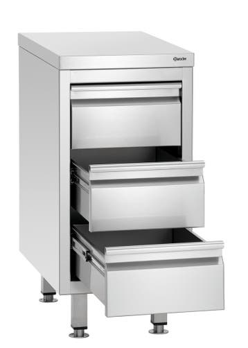 Bartscher Ladenkast 700S3 | 3 Lades | GN 1/1 Formaat | RVS |, Ophalen of Verzenden, Nieuw in verpakking
