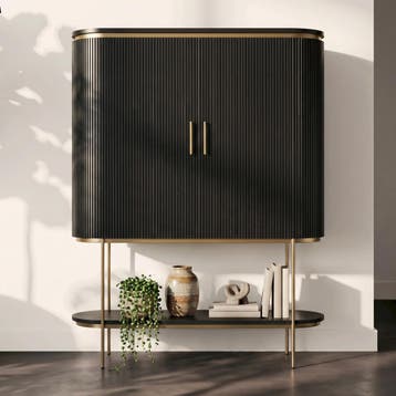 *WOONWINKEL* Tower Living Rivello Ovale Kast Met Messing, Verzenden, Nieuw