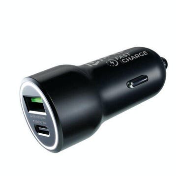 Prio 20W PD Autolader (1x USB / 1x USB-C) PCC-1102, Verzenden, Nieuw