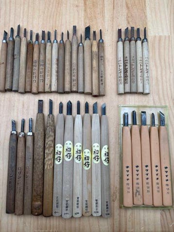 Snijwerk, Japanese Wood Carving knives YC188  wood