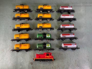 Lima H0 - Treinset (16) - 16 stuks ketelwagens met, Nieuw
