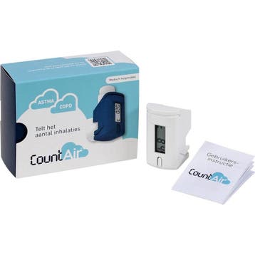 CountAir Dosisteller – Voorzetkamer voor Betrouwbare Inhalat, Ophalen of Verzenden, Nieuw