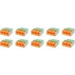 Vintex 3-polige Oranje Lasklem 0.2-2.5 mm² - LED Toebehoren, Ophalen of Verzenden, Nieuw
