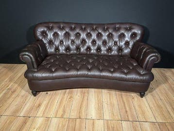 Sofa - Leder - Chesterfield-stijl bank, Nieuw