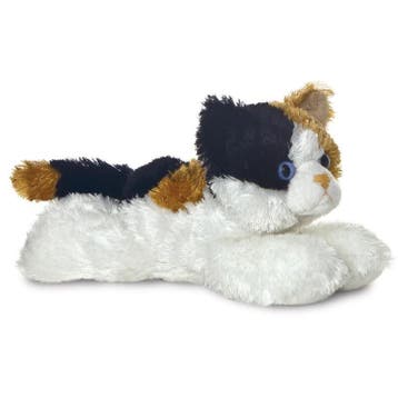 Aurora pluche kat - wit - 20 cm - knuffeldier, Verzenden, Nieuw