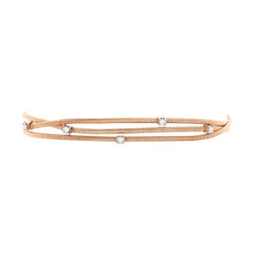 Rosegouden Marco Bicego Goa armband 18 cm 18 karaat, Verzenden, Zo goed als nieuw, Goud