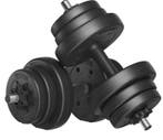 Fitness Gewichten Set – Dumbbell en Barbell Combinatie 20kg, Sport en Fitness, Verzenden, Nieuw