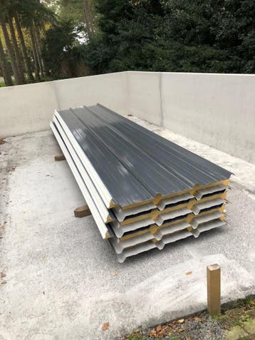 Respartij dakplaten, sanwichpanelen, damwand, isolatieplaten, Nieuw