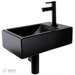 Fonteintje mat zwart keramiek rechts, Verzenden, Nieuw