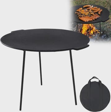 Gietijzeren BBQ Grillplaat met Onderstel - Diameter 45 cm, Verzenden, Nieuw