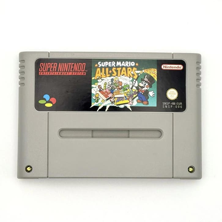 Super Mario All Stars - Super Nintendo SNES - PAL EUR - Car…, Spelcomputers en Games, Games | Nintendo Super NES, Zo goed als nieuw