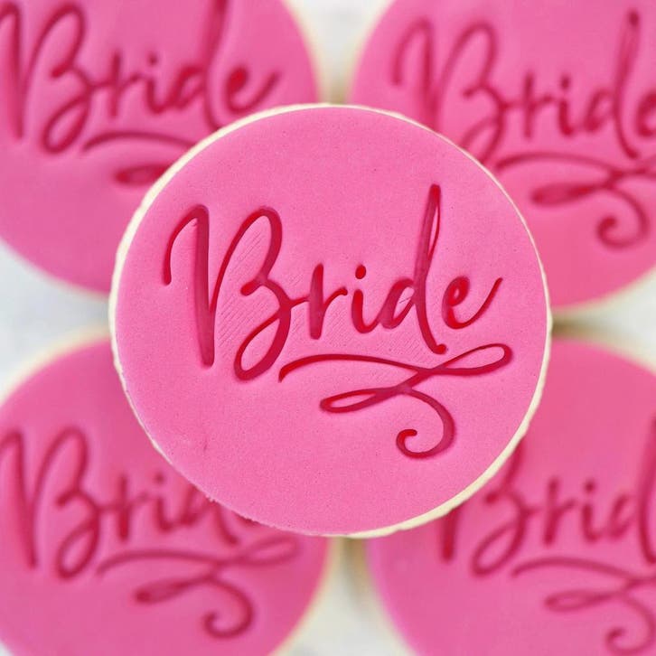 Sweet Stamp Embosser Bride**, Hobby en Vrije tijd, Taarten en Cupcakes maken, Nieuw, Verzenden