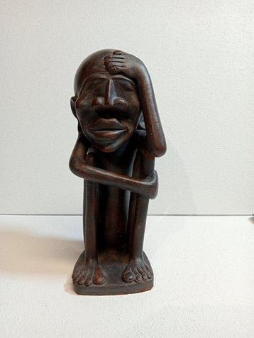 Studio SIBON - Beeld, Brutalist - 29 cm - Terracotta