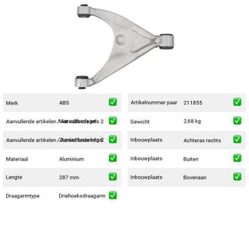 Draagarm Citroën C6 3.0 V6 (TD) Van 2005-09 tot 2012-12 - Au, Verzenden, Nieuw, Citroën
