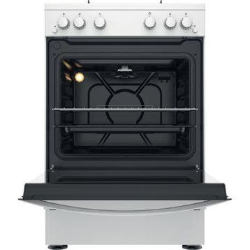 Indesit IS67G1PMW Gasfornuis 60 cm Vrijstaand, Ophalen of Verzenden, Nieuw