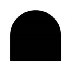 Vloerplaat voor kachel half rond 100x120, Ophalen of Verzenden, Nieuw