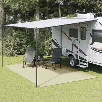 vidaXL Tenttapijt 6x3 m crèmekleurig, Caravans en Kamperen, Verzenden, Nieuw