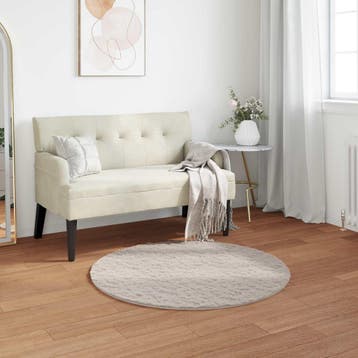 vidaXL Antislip vloerkleed van imitatie konijnenbont OLITE, Verzenden, Nieuw, Beige