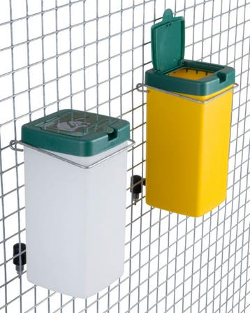 Drinkfles met klapdeksel 1 liter geel, Dieren en Toebehoren, Ophalen of Verzenden, Nieuw